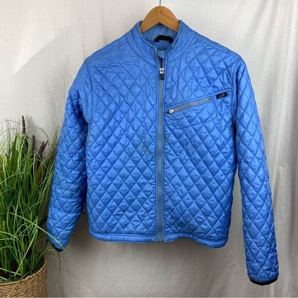 Obermeyer Blue Quilted Zip Up Winter Jacket Coat 12 - Picture 1 of 6